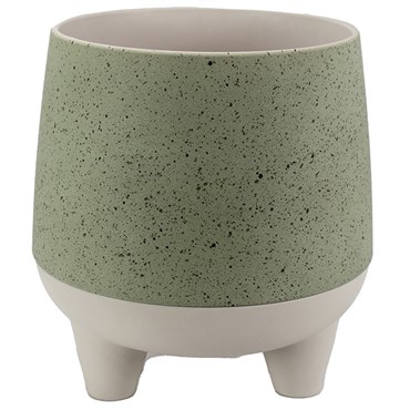 HC 8" Orion Pot Sage Granite/Birch