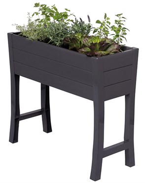 NuVue 35.5"x15"x32" Gray Elevated Garden Box