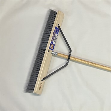 Organic Tool 24" Fine Push Broom with 60" Handle