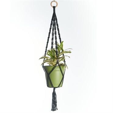 Primitive 40" Woven Link Hanger Black
