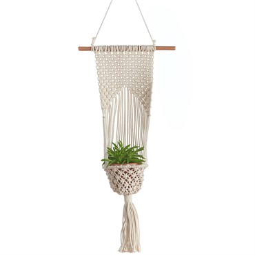 Primitive Woven Hanging Planter