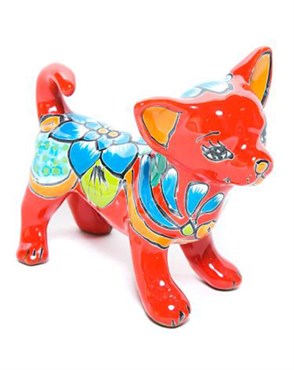 Talavera 8" Chihuahua Statue