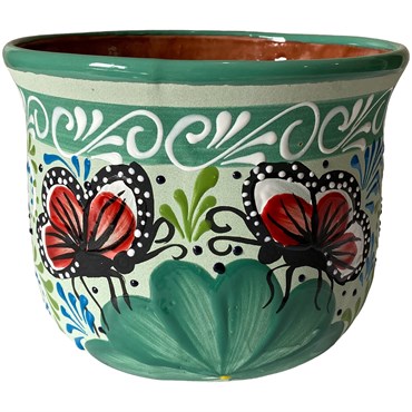 Talavera 8" Bella Especial Champanera Pot Teal