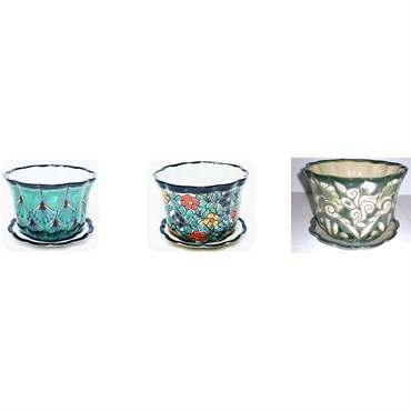 Talavera 5" Pot with Saucer