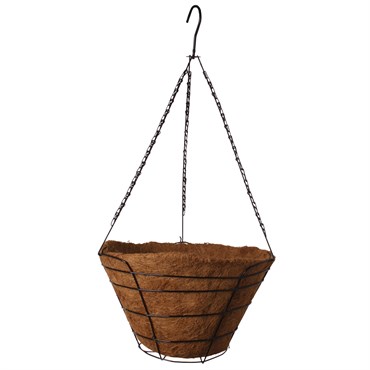 Braun 18" Cocoliner Hanging Basket w/ Galvanized Wire Hanger