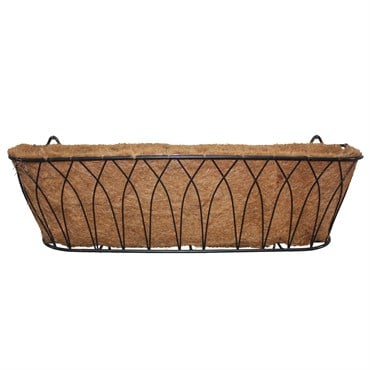Austram 30" Lotus Trough Planter Black