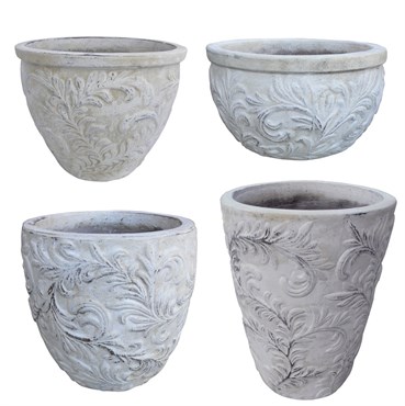 MCarr 26PC Planter Plt Antique White Washed
