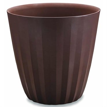 Crescent 19" Pleat Planter Bark