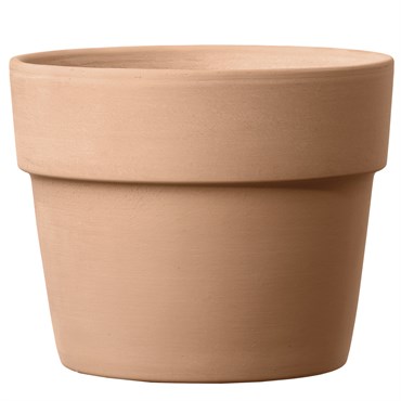 Deroma 7.9" Perfetto Cache Pot White Terracotta