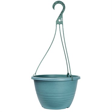 Grower Select 10.00 Everest Hanging Basket, With 18in Hanger, Blush Lagoon, 70 per Case, 10.08in OD x 6.99in H, 1.5 Gallon