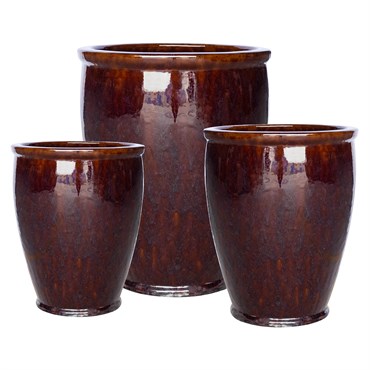 MCarr 15pc Tall Smooth Planter Pallet Eggplant