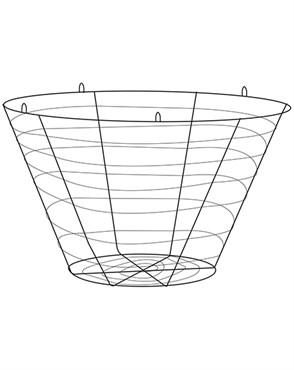 Midwest Wire Works 20" Grow Basket 4 Hooks