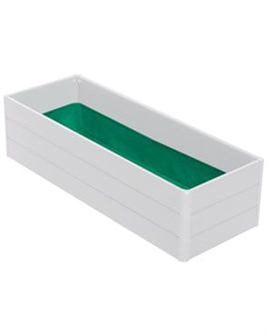 NuVue 36.5"x13"x11.5" Raised Garden Box White