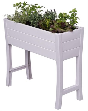 NuVue 35.5"x15"x32" White Elevated Garden Box