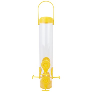 Perky Pet Classic Finch Feeder Yellow with 6 Ports & 1.8lb Capacity