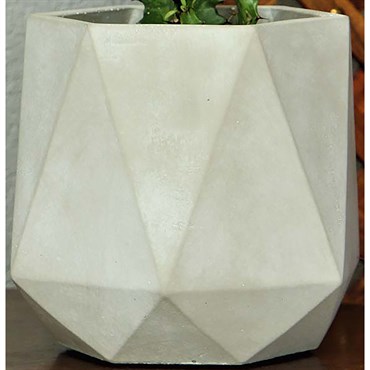 PHG 4.5"x4.5" Geometry Skyline Tumbler Planter Polished Concrete