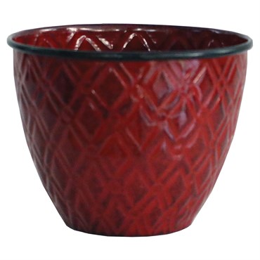 Robert Allen 5" Diamond Planter Sangria
