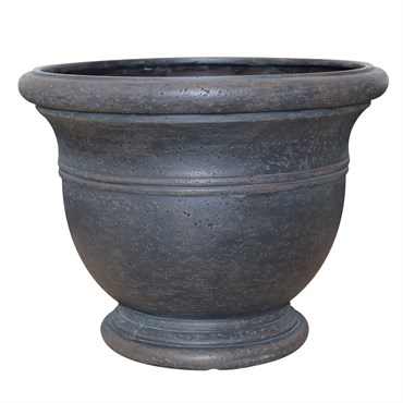 Southern Patio 15" Jean Pierre Belly Pot Brown Stone