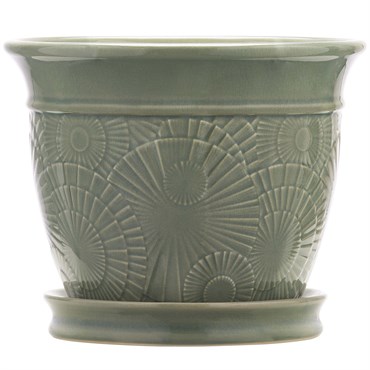 Southern Patio 6" Annandale Planter Celadon Finish