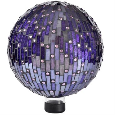VCS 10" Purple With Bling Glass Globe