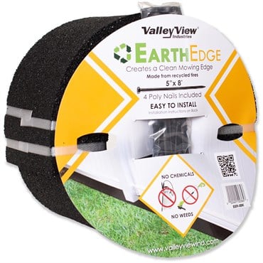 Valley View 8' Rubber Edging Black Roll
