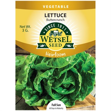 HEIRLOOM, BUTTERCRUNCH LETTUCE 3G PKT