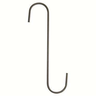 Panacea 6" Black Garden S Hook 2pk