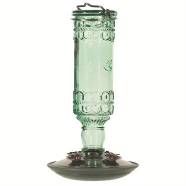 Perky Pet Hummingbird Green Antique Bottle Feeder