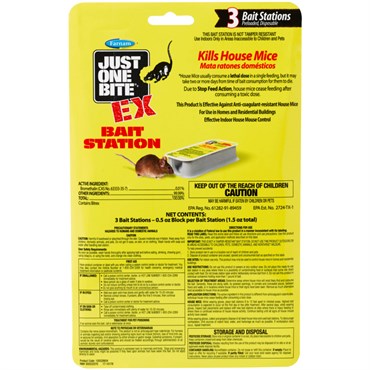 Farnam 3pk Just One Bite EX Mouse Bait Station