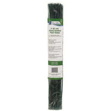 Gardener's Blue Ribbon 25pk 2' Bamboo 4-6mm Green