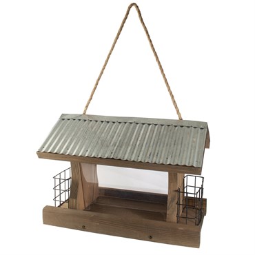 Woodlink Rustic Farmhouse Ranch Feeder with Suet Feeder