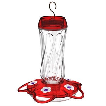 Classic 16oz Orion Glass Hummingbird Feeder 5 Ports