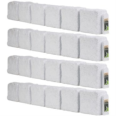 Beuta 48"x6.5"x4" Block Landscape Edging Limewash