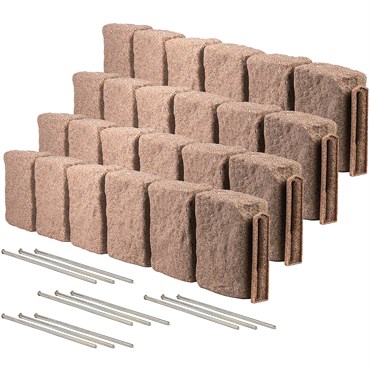 Beuta 48"x9.5"x4" XL Block Landscape Edging Cobblestone