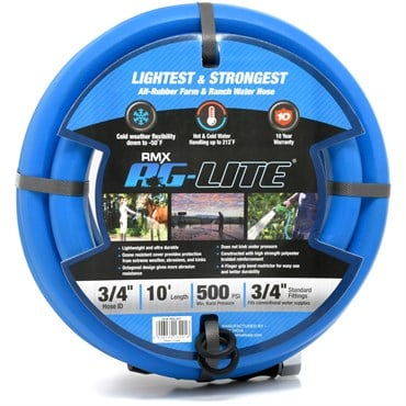BluBird 3/4"x10' Ag-Lite Rubber Hose