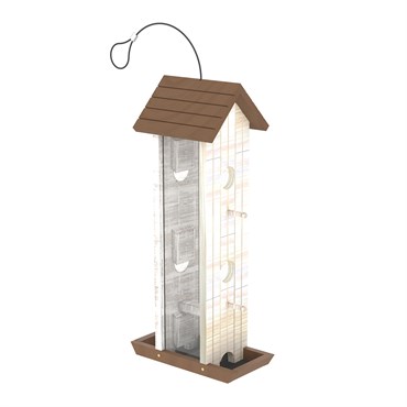 Classic Tower Wood Seed Feeder 3
