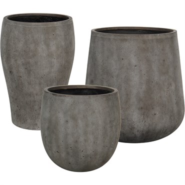 MCarr 18pc Tall Sand Rock Planter Pallet Rustic Brown
