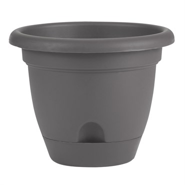 Bloem 12" Lucca Planter Charcoal