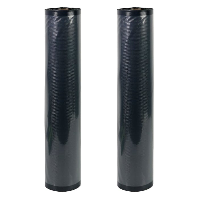 NatureVac Vacuum Seal Bags Black & Clear 11in x 19.5ft (2 Rolls/Box)