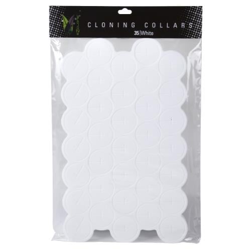 EZ-Clone Colored Cloning Collars White (35/Bag)