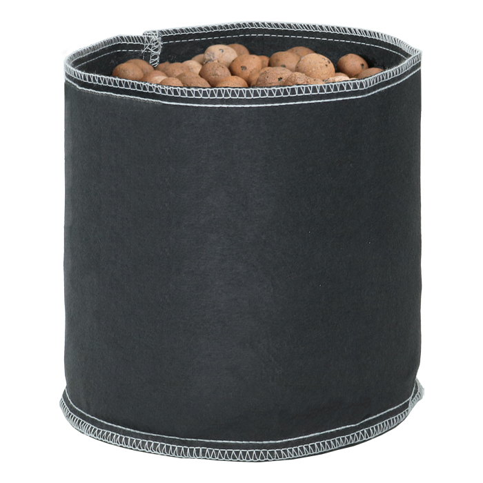 Grow1 Tall Fabric Pot Black 2 Gallon