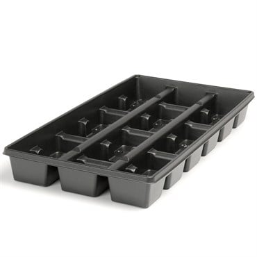 Landmark 04.00 Square Press Fit Tray 18 Count Black 100 Per Case 32 Cases Per Pallet