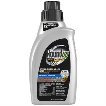 Roundup 32oz Dual Action 365 Weed Killer Preventer Concentrate