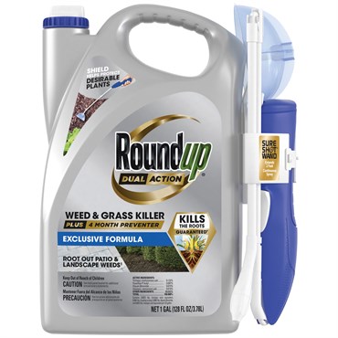 Roundup 1gal Dual Action Weed Grass Kill Preventer Sure Shot Wand