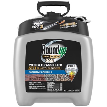Roundup 1.33gal Dual Action 365 Weed Kill Preventer Pump N Go
