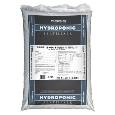 Jacks Prof Oasis Hydroponic 16-4-17 25Lb (80/Pl)