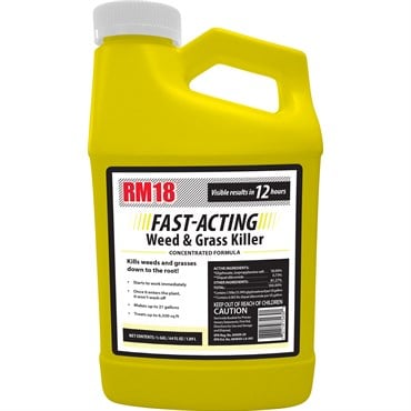 RMI RM18 64oz Fast Acting Weed And Grass Killer With Glyphosate And Diquat