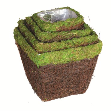 SuperMoss 4pc Ventura Basket Deco Square Set