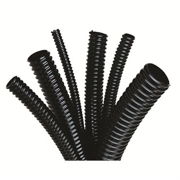 Danner 1"x100' Black Reinforced Flexible Tubing