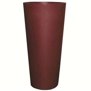 Tusco 20" Cosmo Tall Round Planter Oxblood